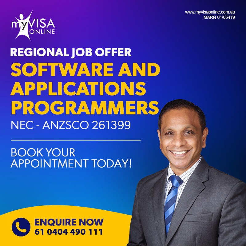 Software and applications programmers nec anzsco 261399 home